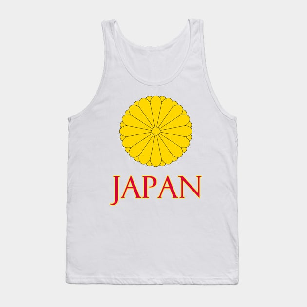 Japanese Imperial Seal Design Tank Top by Naves